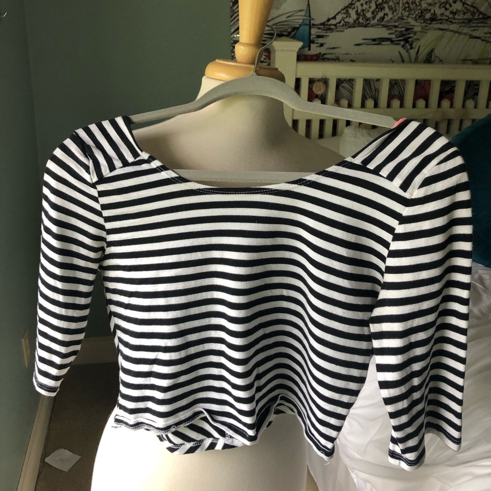 Striped Crop Top